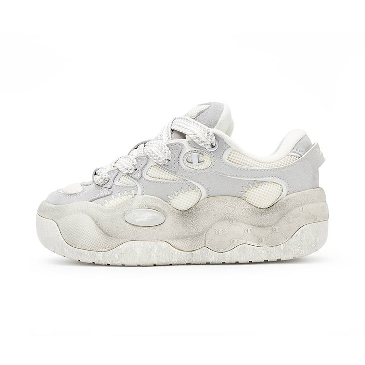 Champion Cloud Demon Cloud Monster Skateboard Shoes Men's Pearl Smoke Gray/Milk White
