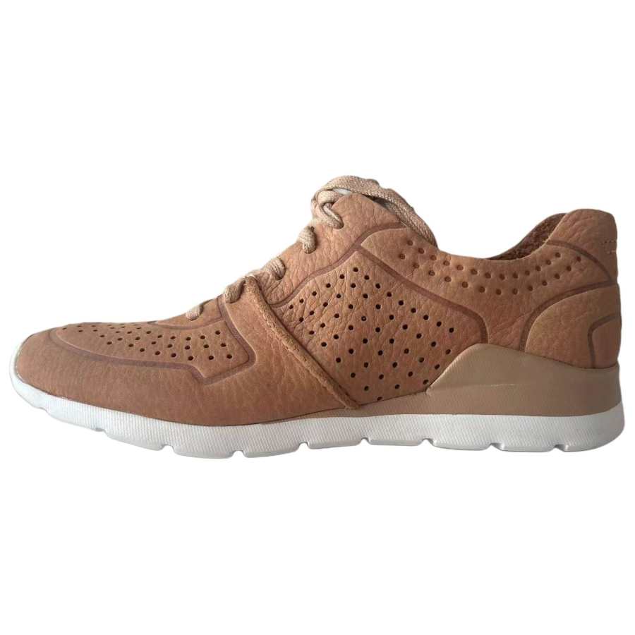 UGG TYE Cow Leather Low top Casual Shoes Women's Chestnut
