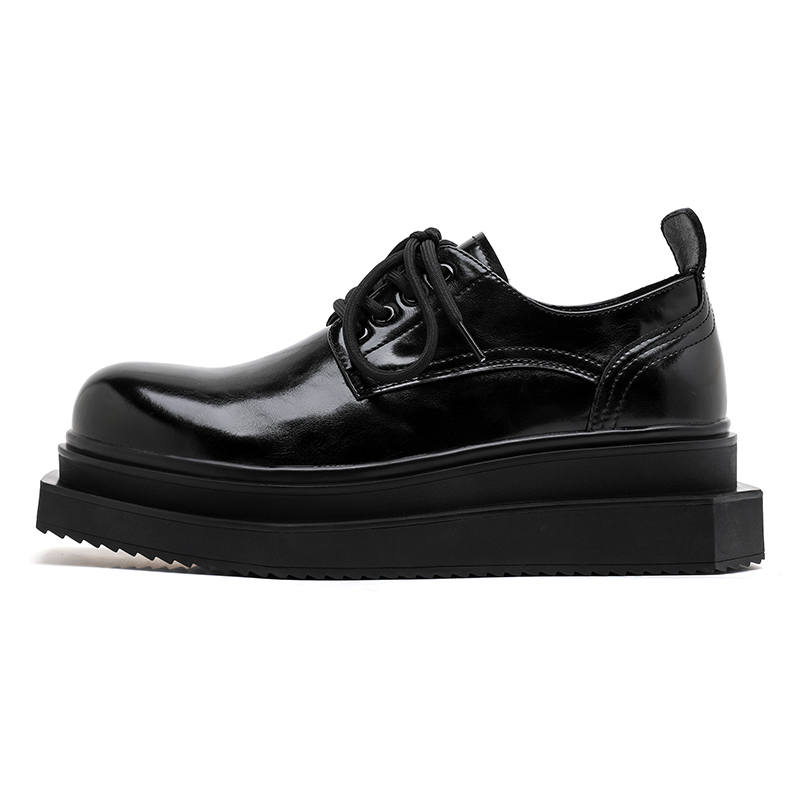 LUOMAIKE Microfiber Leather Casual Shoes Men's Black