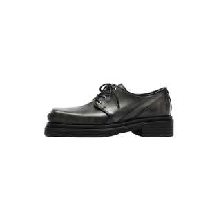 RZAAZ Cow Leather Casual Shoes Men's Black Gray