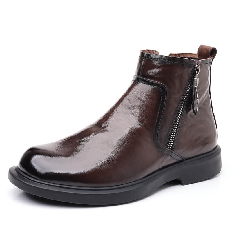 MODENGPAN MODENGPAN Ankle Boots Men's Black/Brown