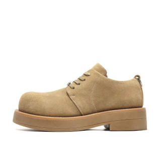 KLAMMKICKS Abrasion Resistant Versatile Trendy, Minimalist Style Round Tip, Casual Shoes Men's Khaki