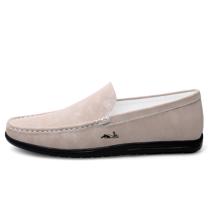 YINGLUNQISHI Cow Leather Casual Shoes Men's