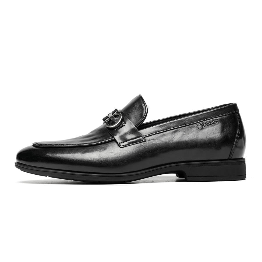 C°BANNER Cow Leather Dress Shoes Men's Black