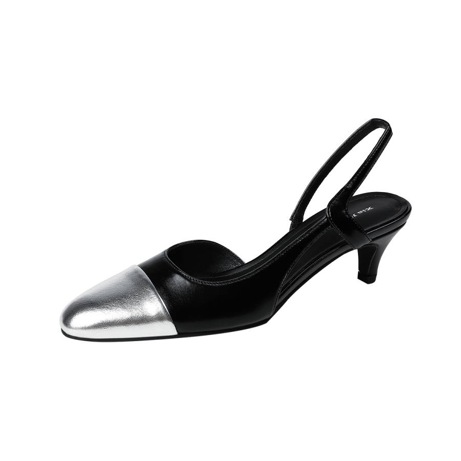 JIUXINGDAO High Heels Women's White, Khaki