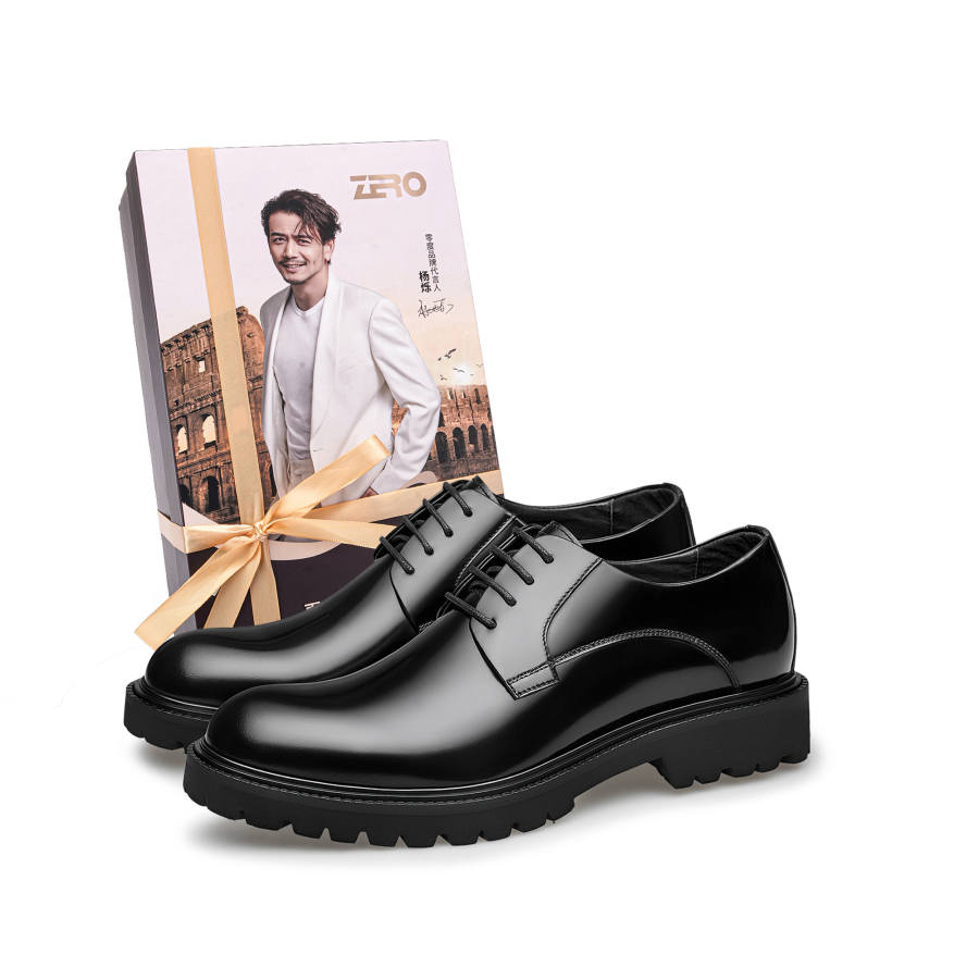 ZRO Dress Shoes Men's Low Top Black/Burgundy