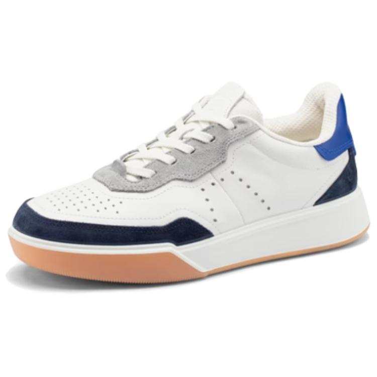 Ecco Ecco Height Increasing Lightweight Low top Skateboard Shoes Men's White Blue