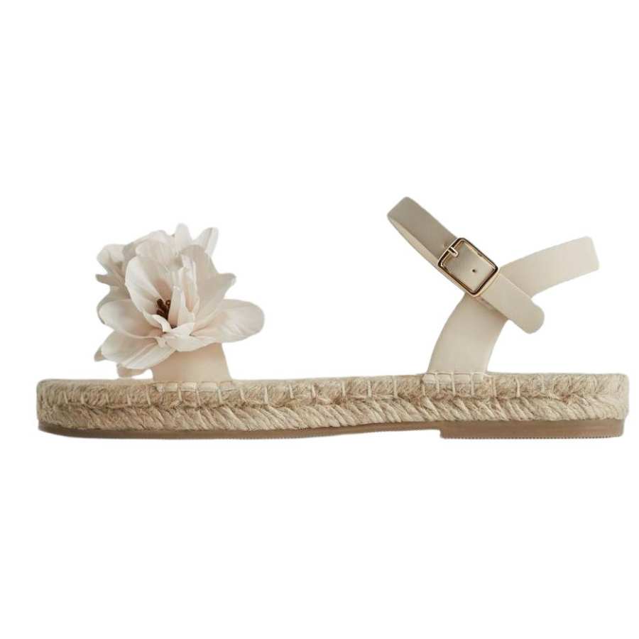 ZARA Pu One Strap Sandals Women's Light Beige Yellow