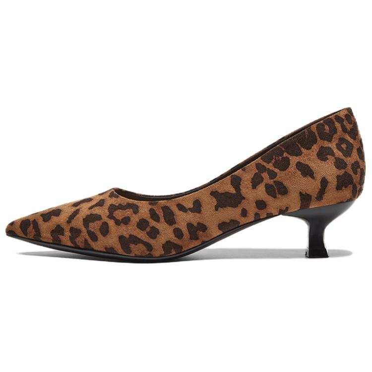 BASTO Pu Slim Heel High Heels Low Heel Women's