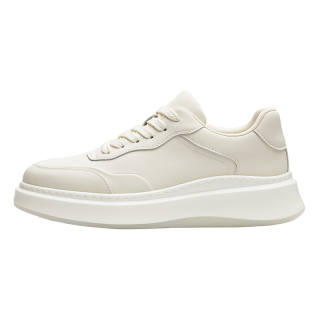 DENIERSEN Men's Casual Shoes Men's Low Top White/Black