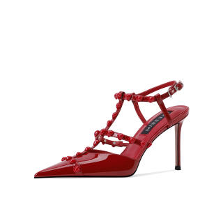 Shesrim Patent Leather High Heels Women's
