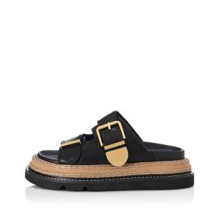 ALIAS MAE Rubber Foam Outsole Odor Resistant Slide Slippers Women's Black