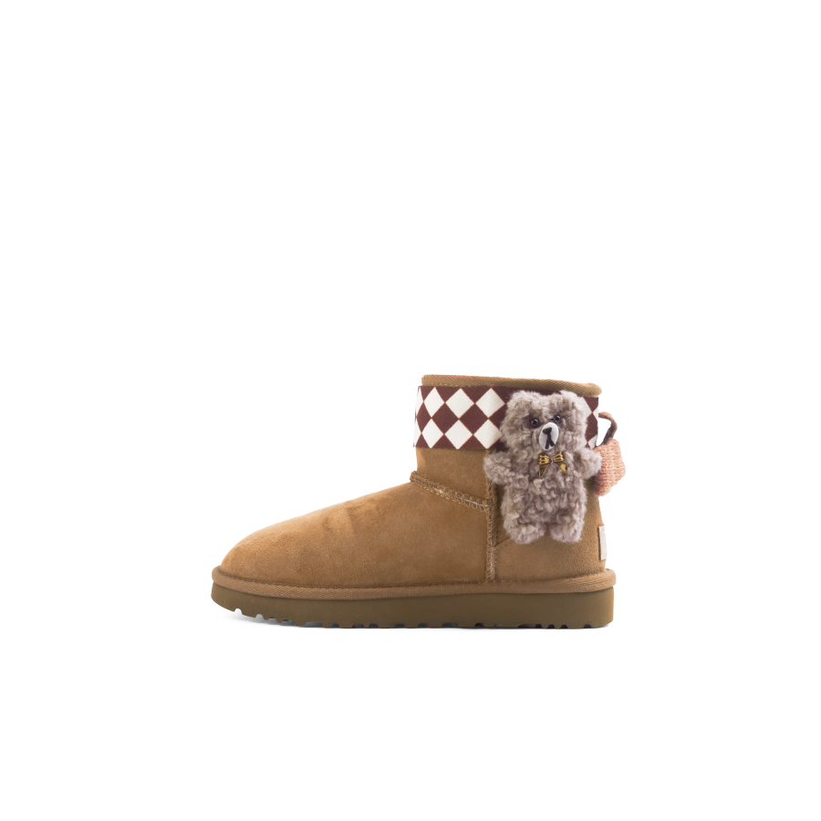 UGG Classic Mini II Sheepskin Thermal Abrasion Resistant Short Snow Boots Women's Brown