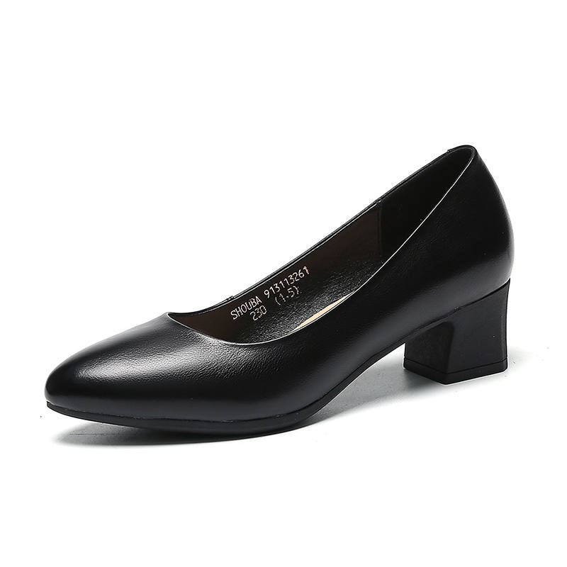 SHOUBA Chunky Heel High Heels Women's