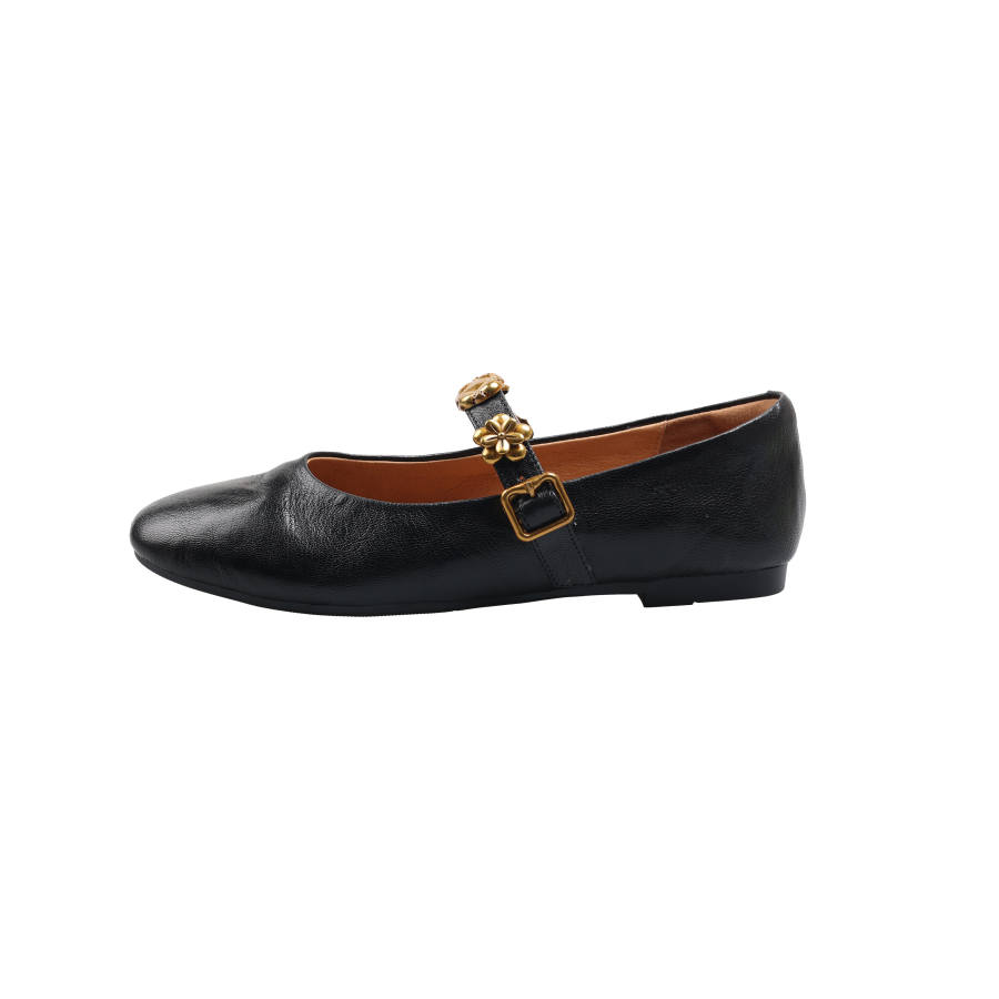 HONGYANGLIN Sheepskin Mary Jane Shoes Women's