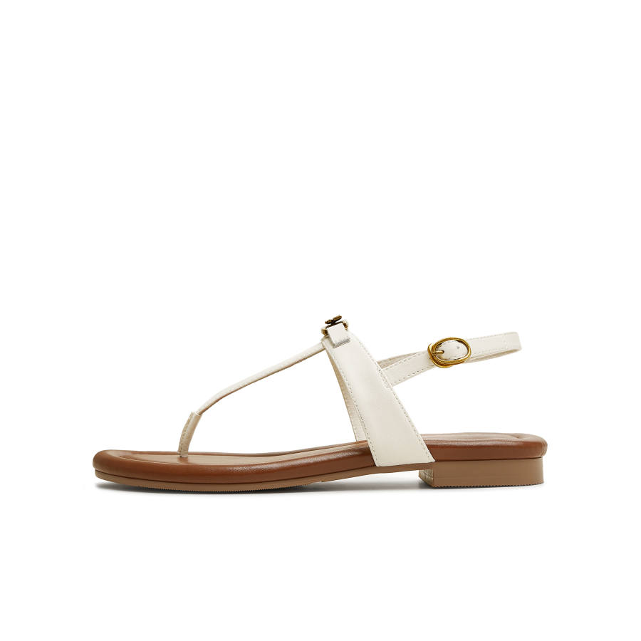 Teenmix Holiday Encounter Collection One Strap Sandals Women's Beige