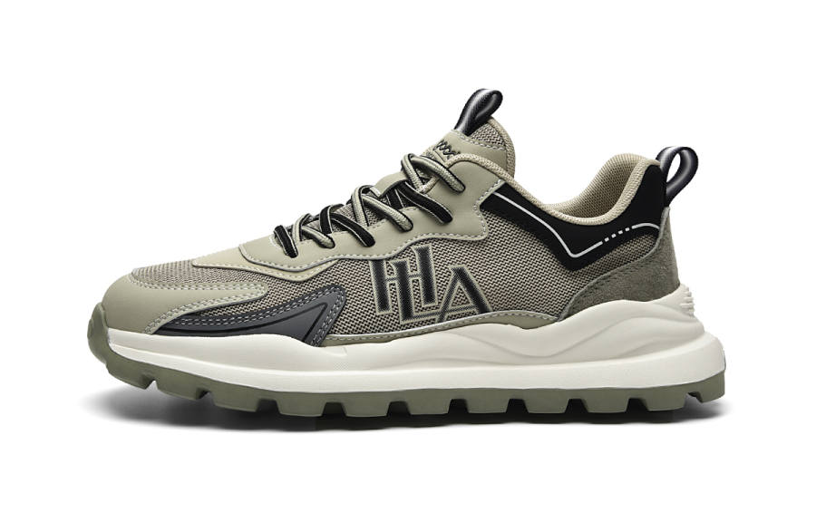 HLA Casual Shoes Men's Low Top White Brown/Gray Green/White Blue