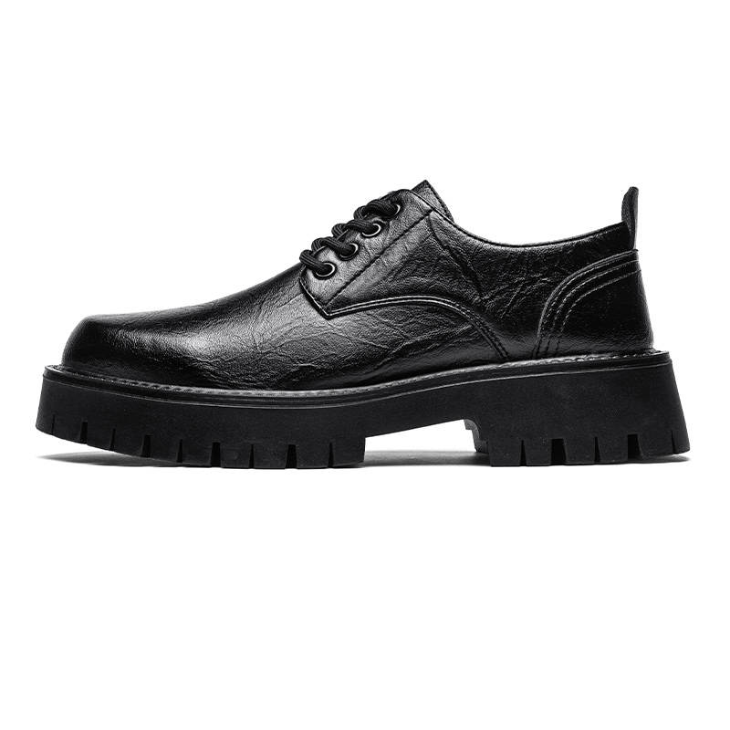 CITONGXIANSHENG Microfiber Leather Casual Shoes Unisex Black