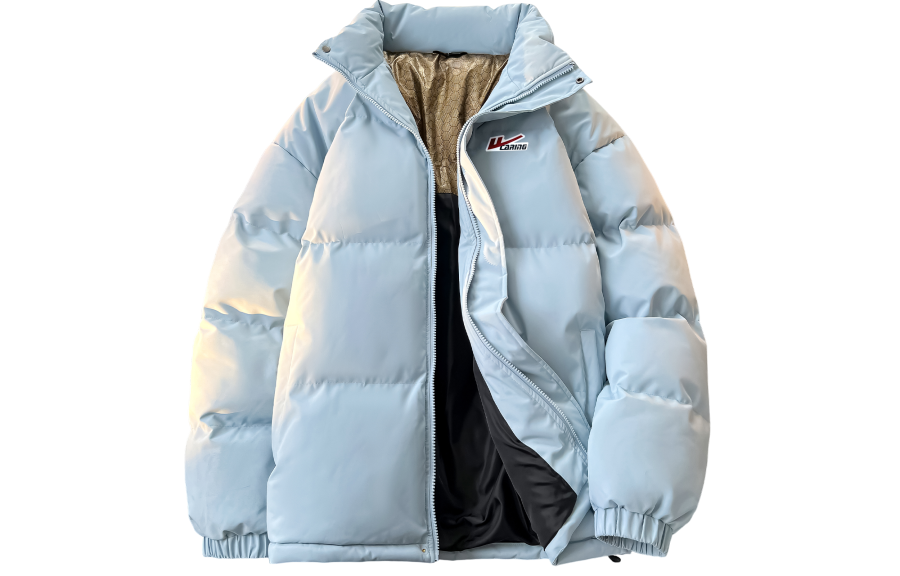 WARRIOR Puffer Jackets Women's Stand Collar Fleece Lined Padded Puffer Jacket