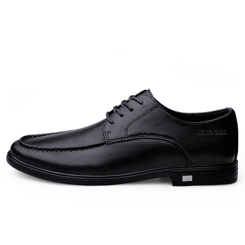 XIMO BULL Casual Leather Shoes Men's Low Top Black/Brown