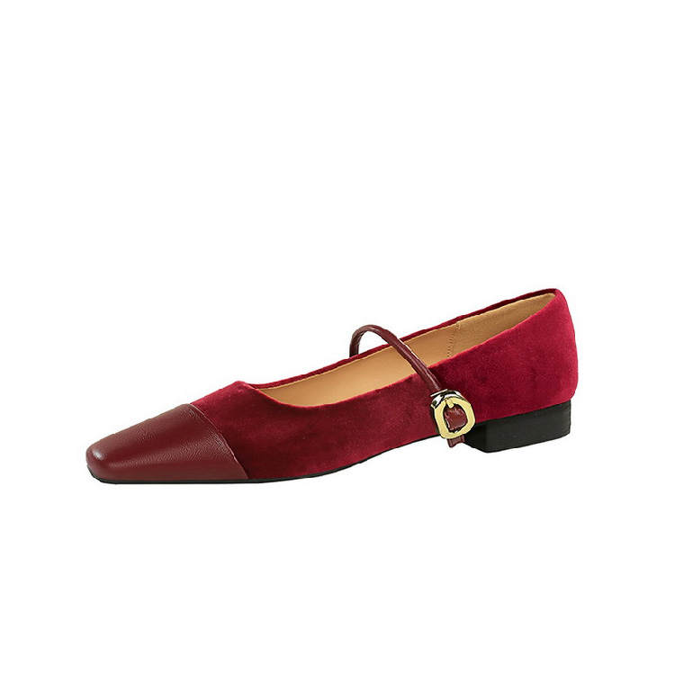 BIGTREE Fashion Trend Chunky Heel Mary Jane Shoes 2.5cm Women's