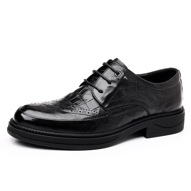 CITONGXIANSHENG Microfiber Leather Casual Shoes Men's Black
