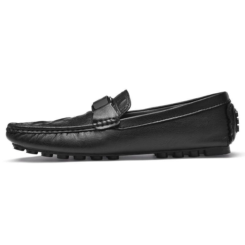 DUNNU Gommino Loafers Men's Black/White/Gray/Green