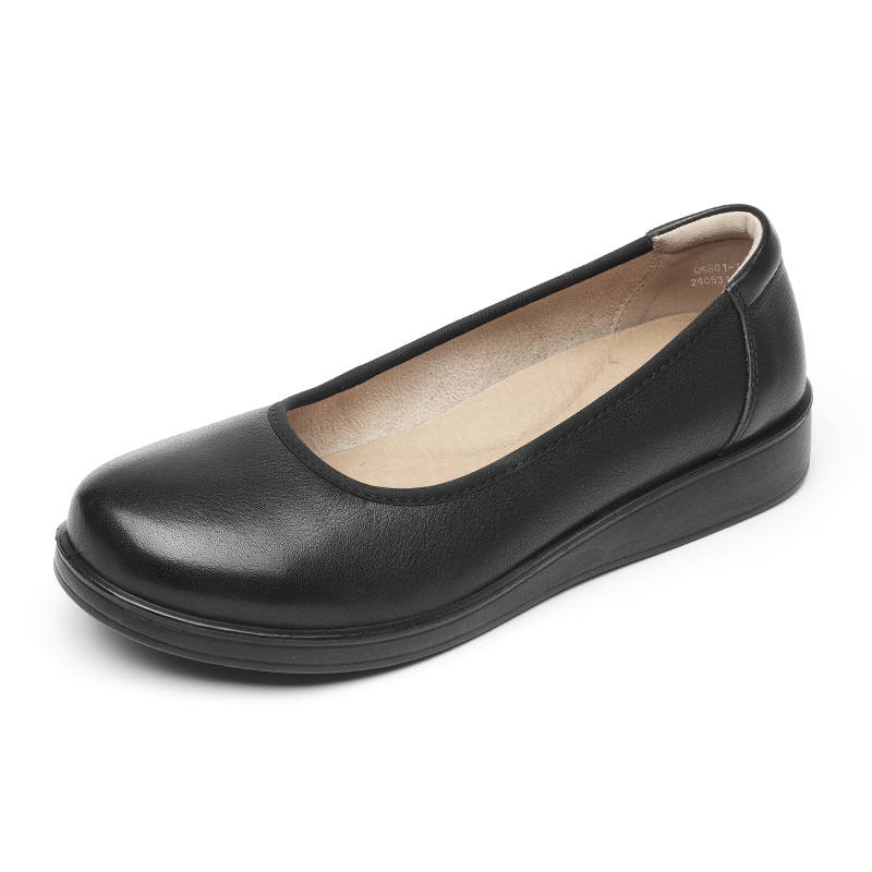 XINNUO Cow Leather Casual Shoes Women's Black
