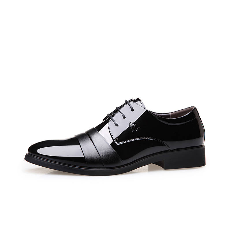 LAORENTOU Top Grain Cow Leather Dress Shoes Men's