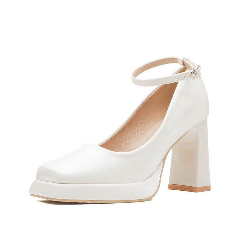 Zubumei Chunky Heel Mary Jane Shoes Women's