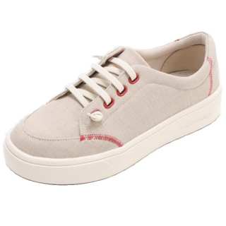 PANSY Fabric Low top Skateboard Shoes Women's Beige
