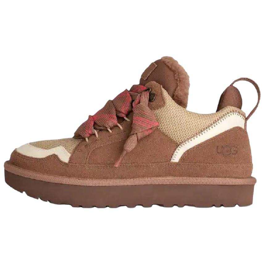UGG Lowmel Textile, Split Cow Leather Low top Casual Shoes Women's Brown