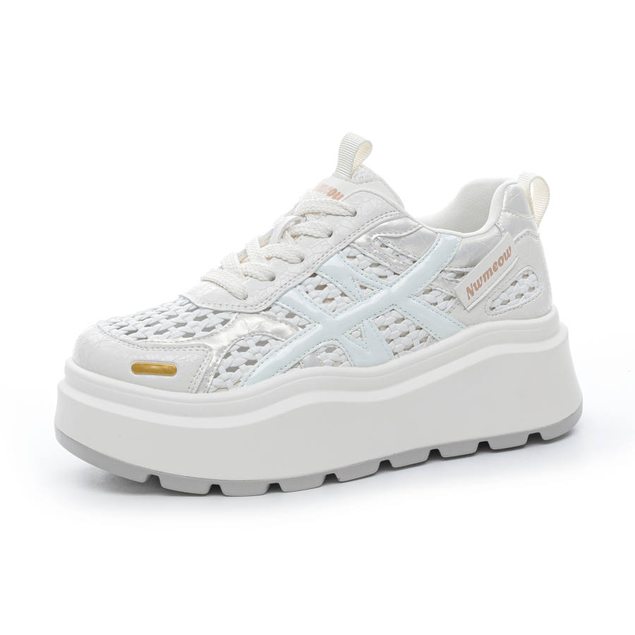 POOQ Cow Leather Low top Casual Shoes Women's