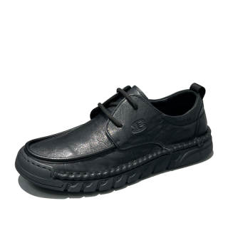 BEN SHERMAN Casual Leather Shoes Men's Low Top Black