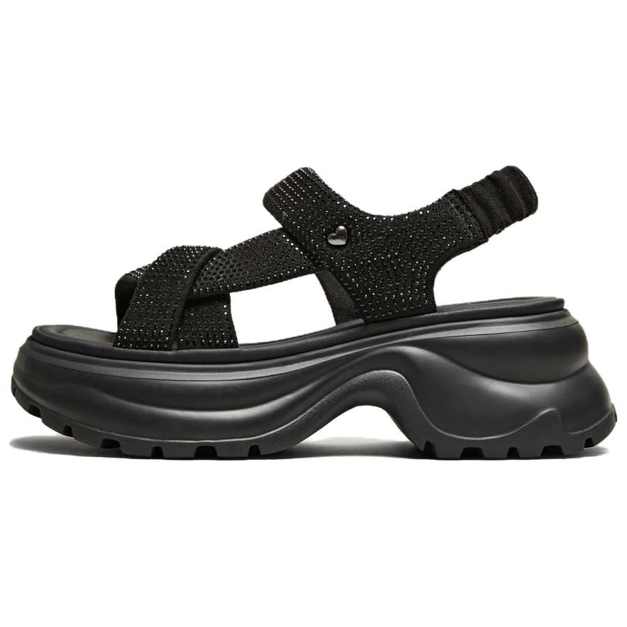 Tata Tata Fabric One Strap Sandals Women's Black