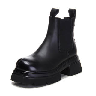 YOUYUSHI Pu Crew Chelsea Boots Women's