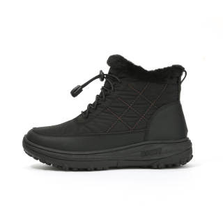 LAOMEIHUA Ankle Boots Women's Black/Gunmetal