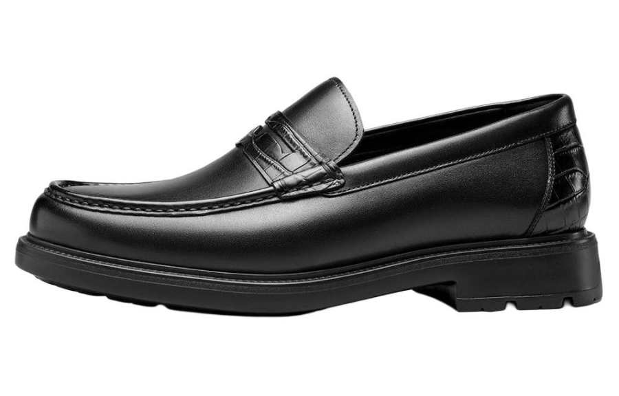 YEARCON YEARCON Top Grain Cow Leather Loafers Men's