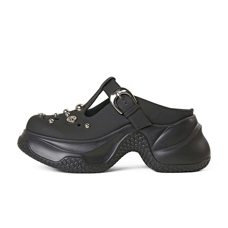 RED DRAGONFLY Rubber Sole Slip Resistant Abrasion Resistant Closed Toe Slippers Women's