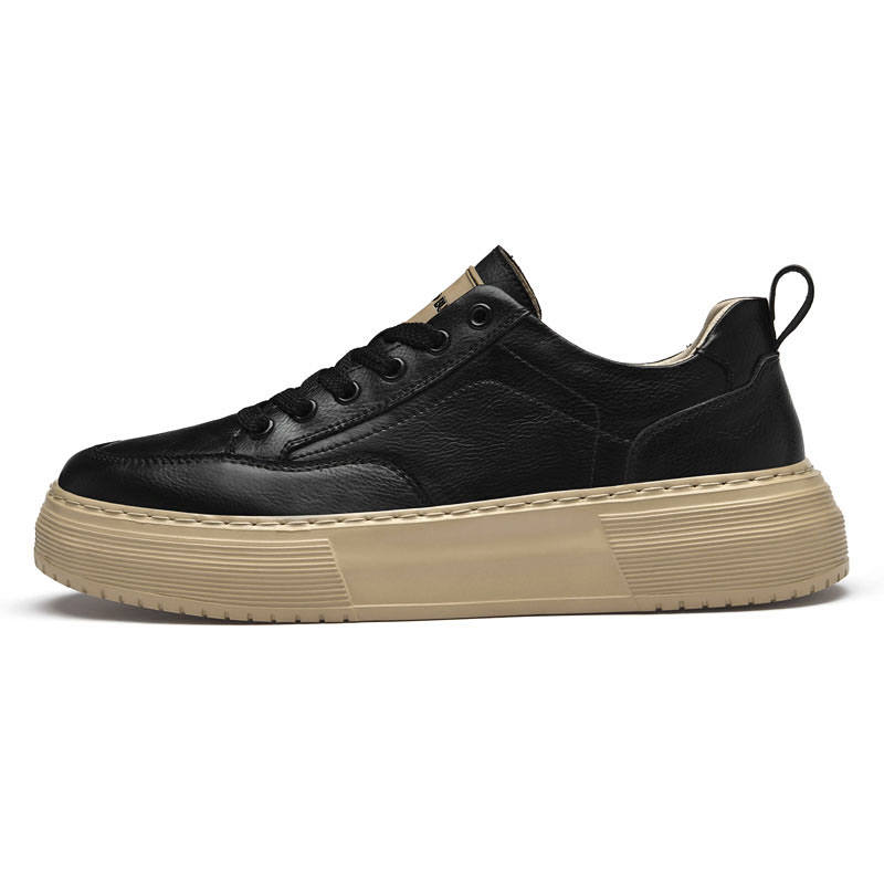 XIMO BULL Cow Leather Slip Resistant Slip Resistant Low top Skateboard Shoes Men's