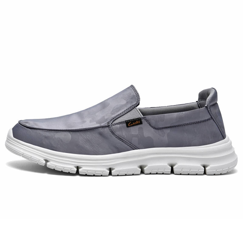 Laoks Men's Casual Shoes Men's Low Top White/Black/Gray