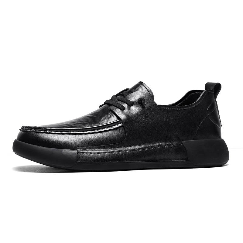 CITONGXIANSHENG Microfiber Leather Casual Shoes Men's Black