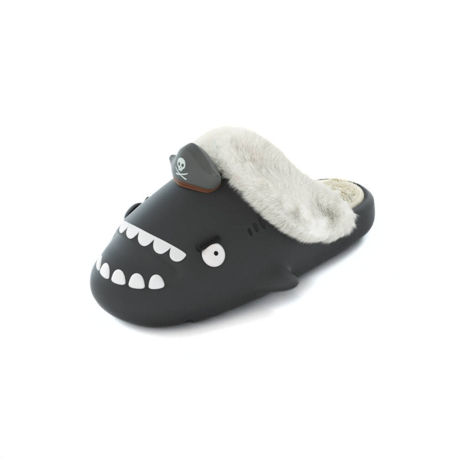 HelloSlippers Shark Winter Sharkicks Winter Pirate, Open Toe Slippers Unisex