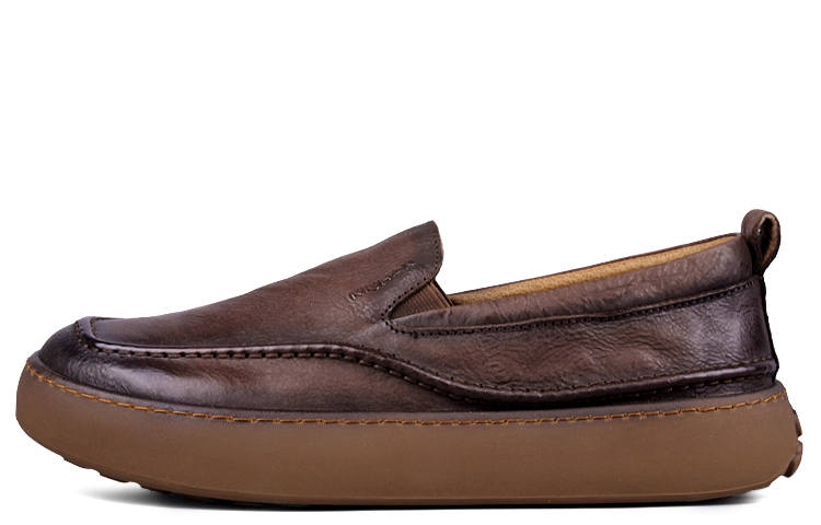 NIUHAN Top Grain Cow Leather Loafers Men's