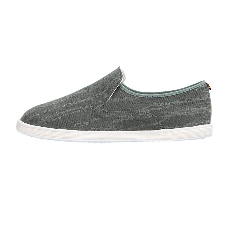 BIANFUMAO Suede Casual Shoes Men's Gray Green