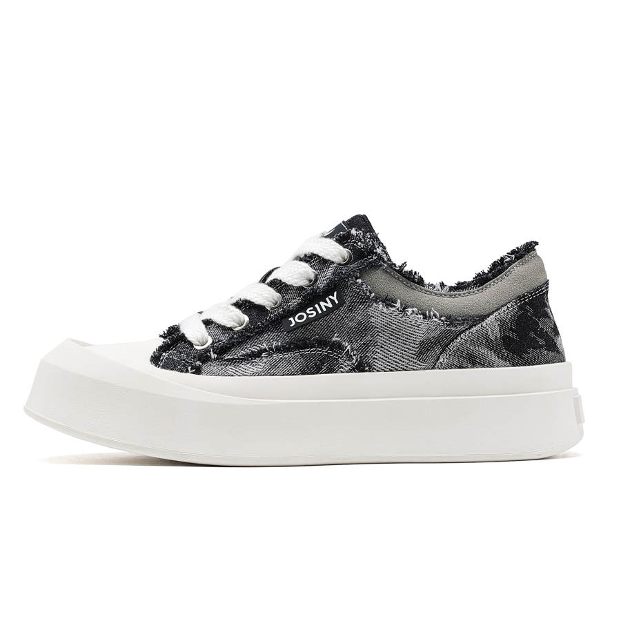 JOSINY Textile, Synthetic Leather Coverage Slip Resistant Low top Skateboard Shoes Men's