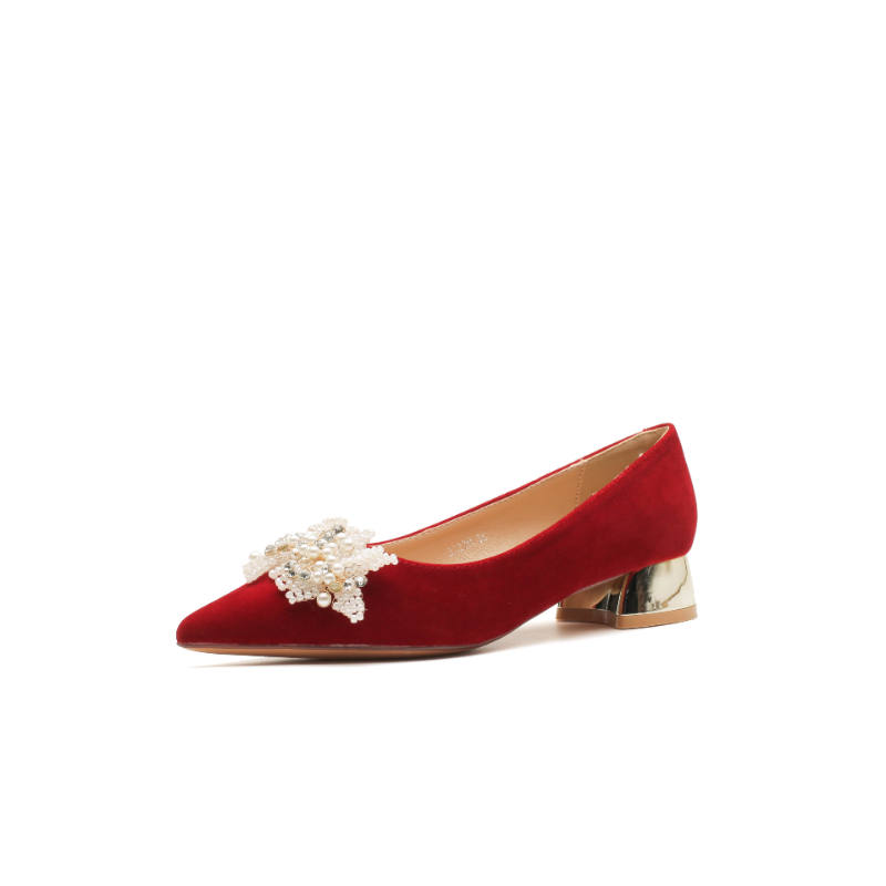 ZUOMILUO Suede Casual Shoes Women's Red