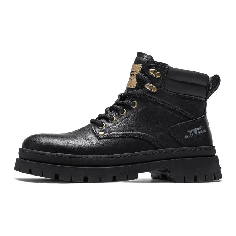 G.N.SHIJIA Abrasion Resistant Height Increasing Abrasion Resistant Height Increasing Short Outdoor Boots 5CM Men's