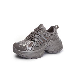 Zdwo Pigskin Breathable Low top Chunky Sneakers Women's