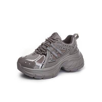 Zdwo Pigskin Breathable Low top Chunky Sneakers Women's